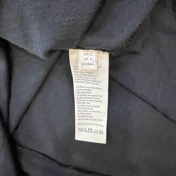 FREE PEOPLE WE THE FREE Black Long Sleeve Tee Shirt Size Small - Picture 4 of 8